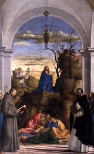 Christ Praying in the Garden, Author unknown, 1510 or 1516, Panel, 371 x 224 cm, Gallerie dell'Accademia, Venice