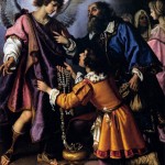 BILIVERT, Giovanni, The Archangel Raphael Refusing Tobias's Gift. 1612, Oil on canvas, 175 x 146 cm, Galleria Palatina (Palazzo Pitti), Florence