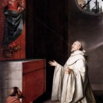 CANO, Alonso, The Vision of St Bernard, c. 1650, Oil on canvas, 267 x 185 cm, Museo del Prado, Madrid