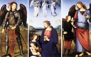 PERUGINO, Pietro, Polyptych of Certosa di Pavia (details), c. 1499, Oil and tempera on poplar panel, National Gallery, London